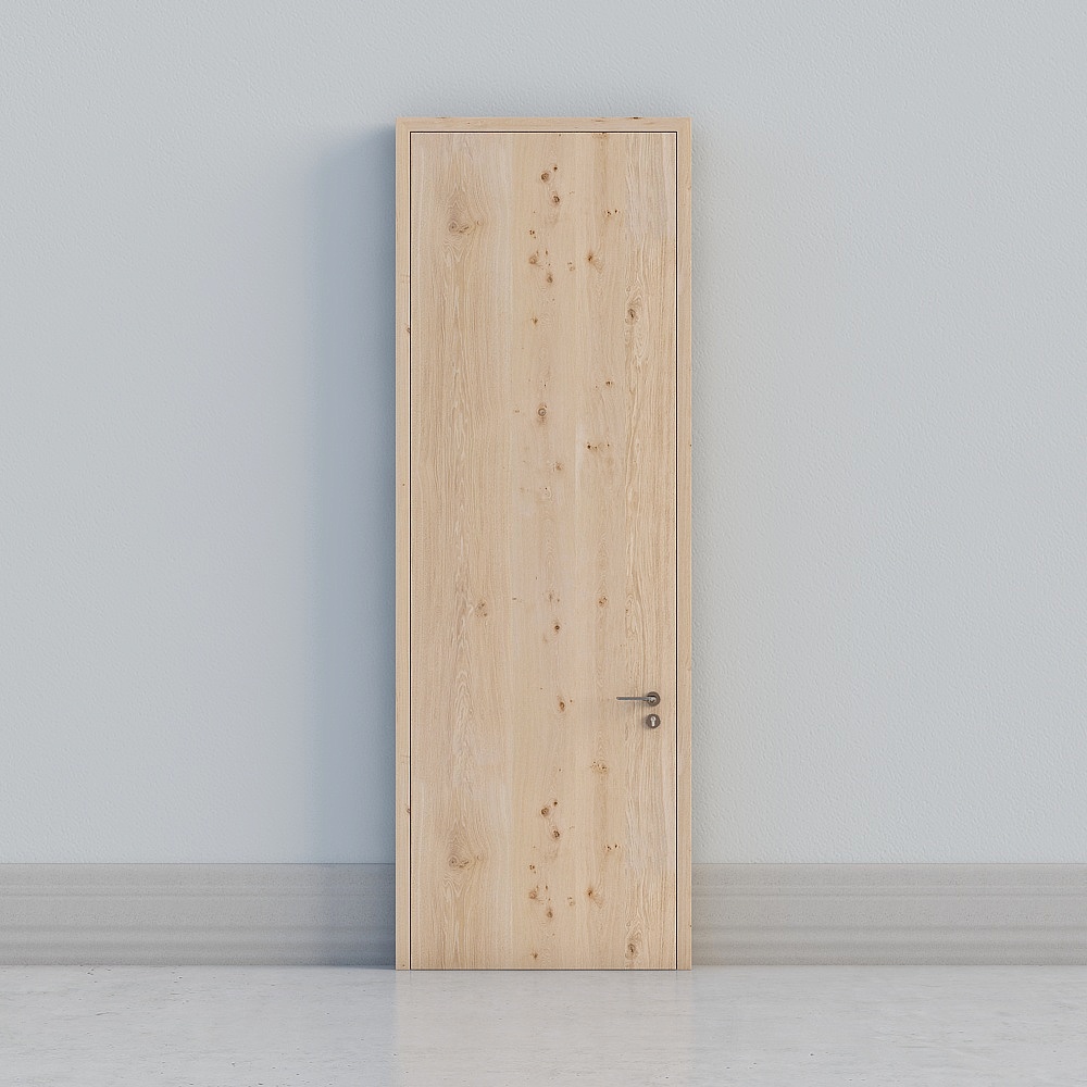porte en bois clair moderne