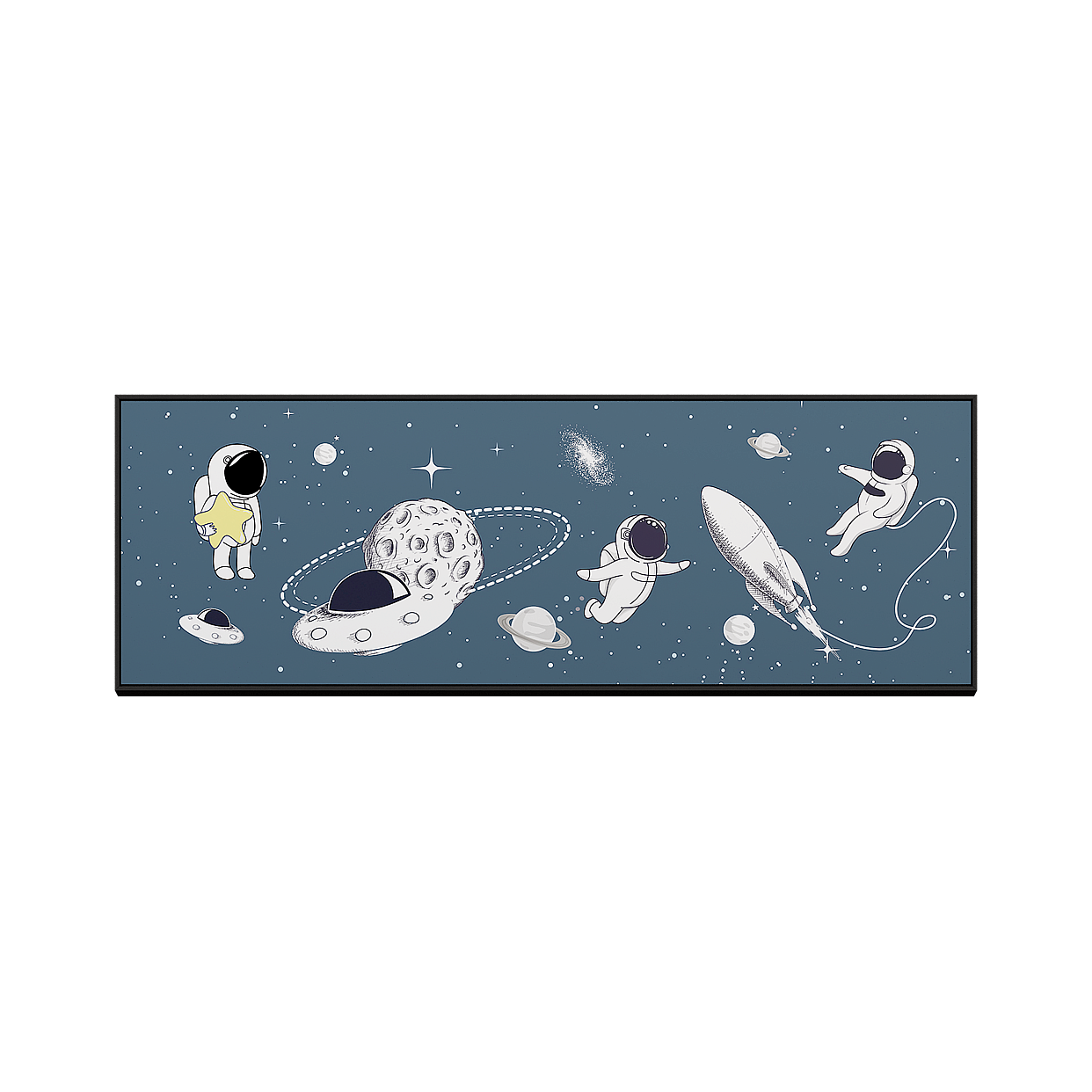 Galactic Adventure 3D Model – Low-Poly Space Scene