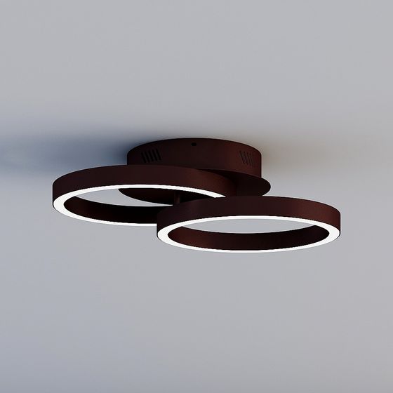 Twist Light Ceiling Lamp 3D model for Interior Spaces