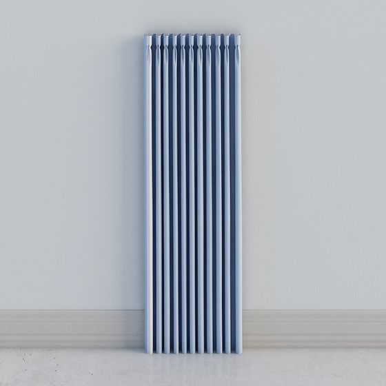 Blue Ribbons Low-Poly 3D Model