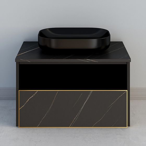 Stylish 3D Bathroom Cabinet Model for Contemporary Interiors