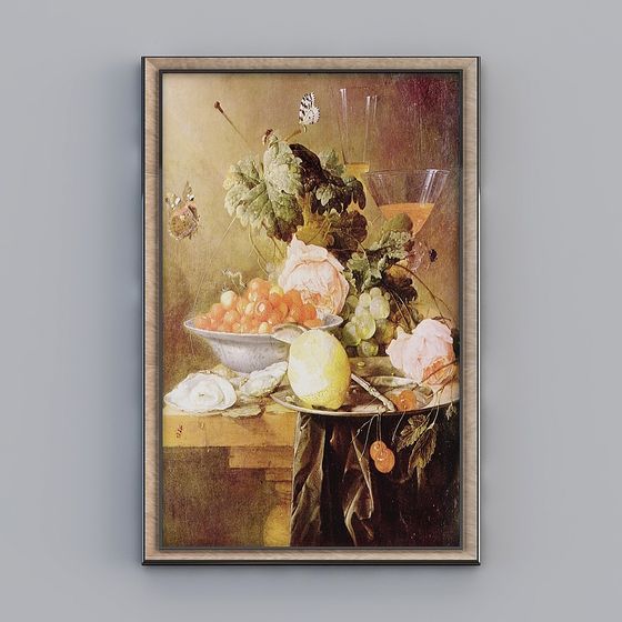 Classical Still Life Painting 3D model
