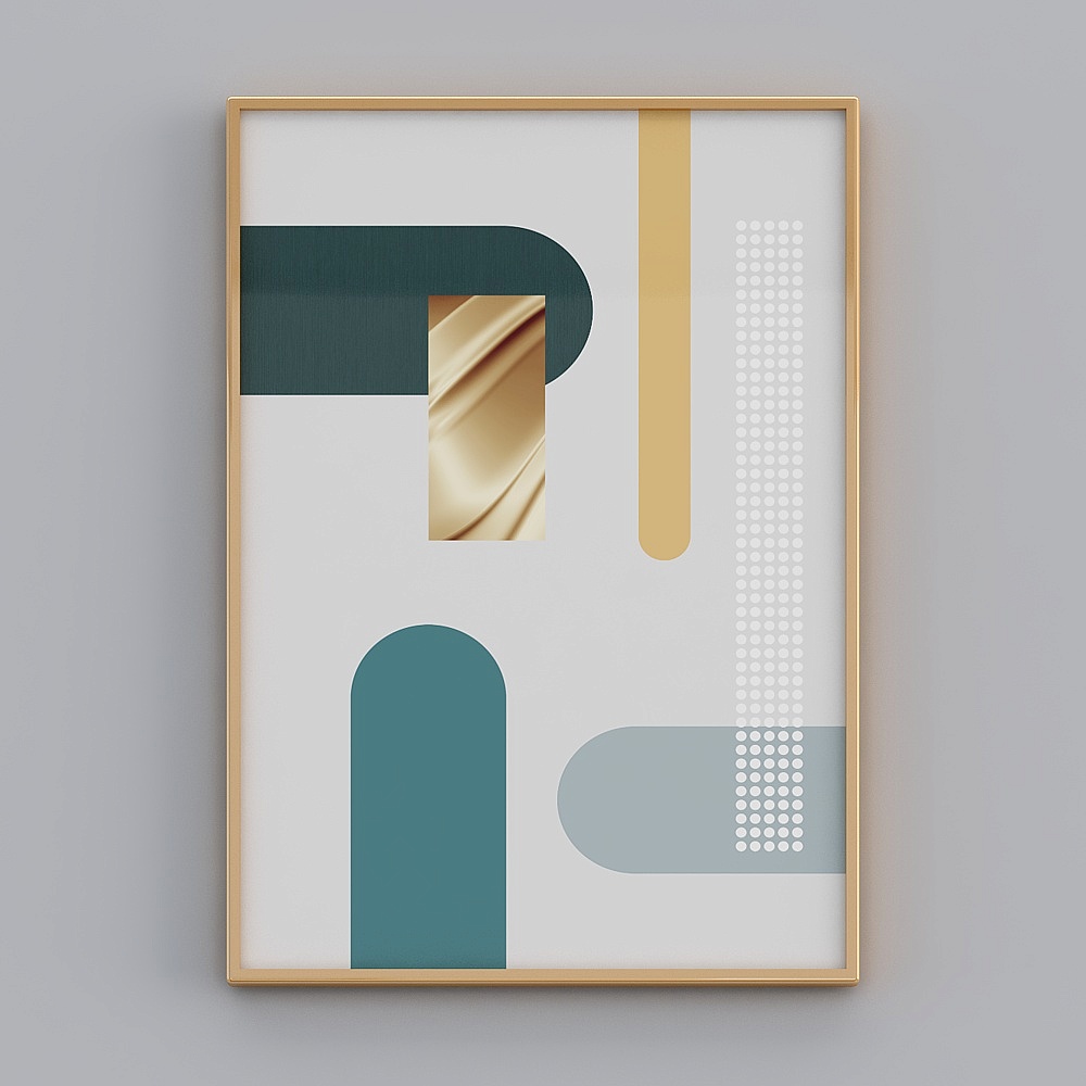 Abstract Geometric Frame 3D model