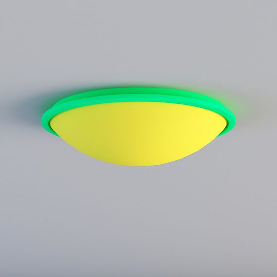Neon Disk 3D model for Modern Spaces