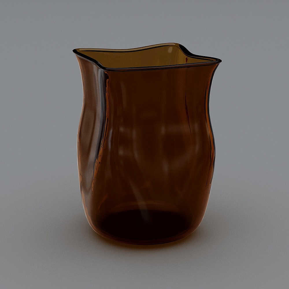 Amber Elegance Vase 3D model