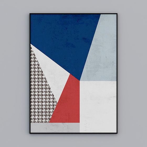 Abstract Geometric 3D Model for Creative Projects