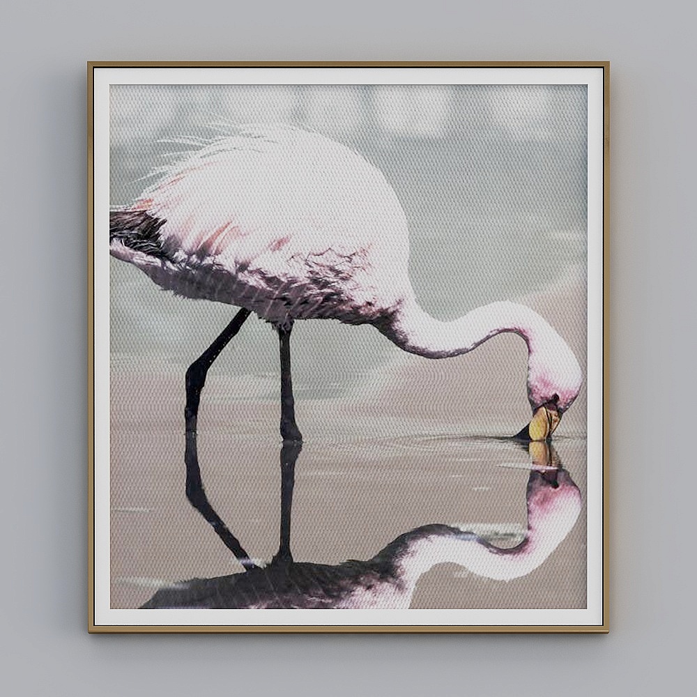 Lakeside Flamingo 3D model