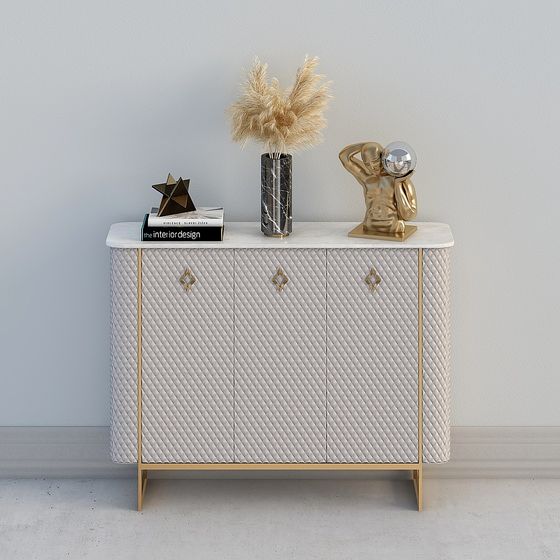 Elegant Living Room Cabinet 3D model for Modern Spaces