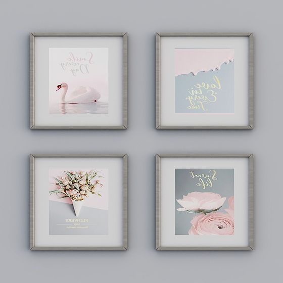 Elegant 3D Framed Art Models for Creative Projects