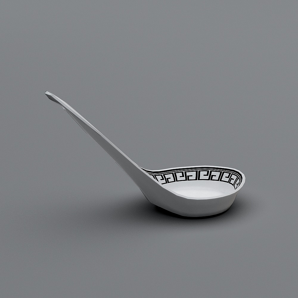Elegant Vintage Spoon 3D Model