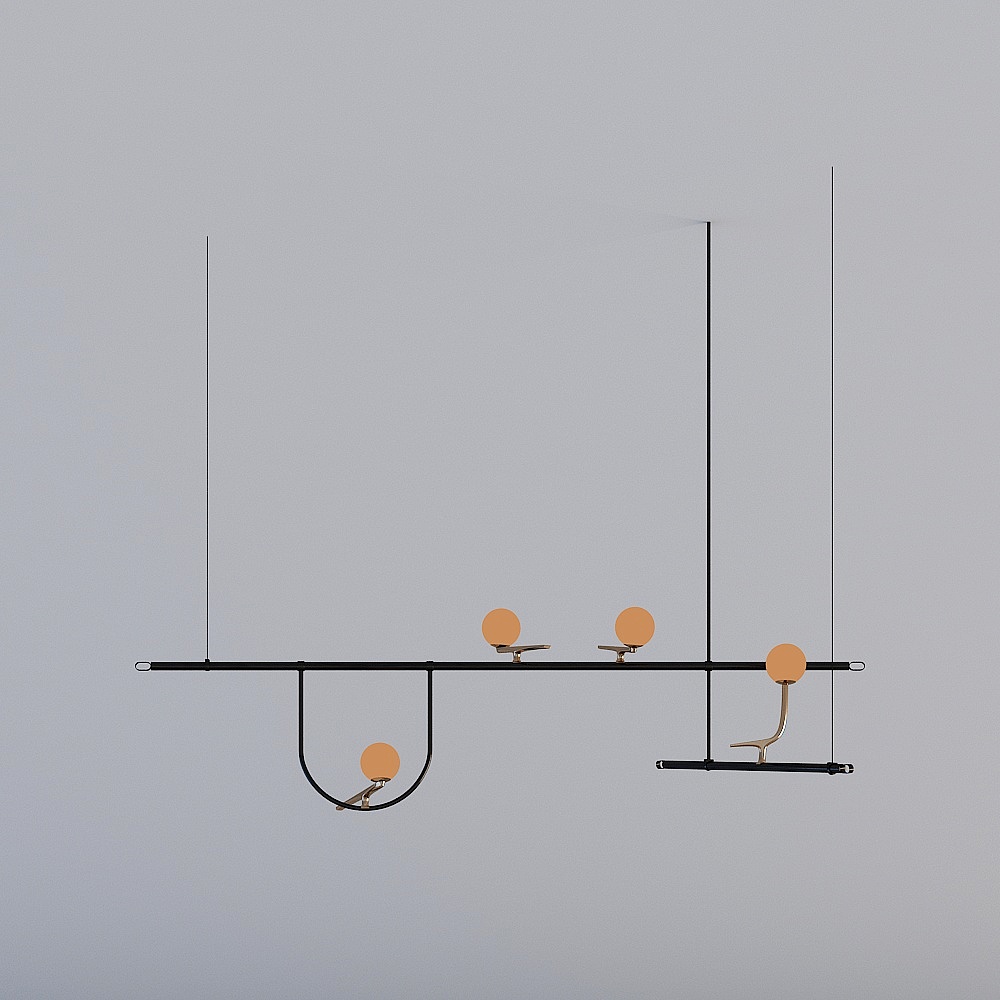 Modern Pendant Light 3D model