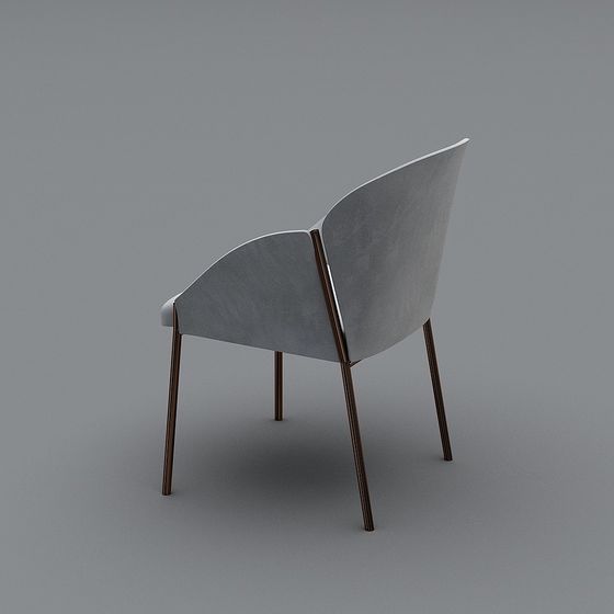 Stylish Low-Poly Chair 3D model for Modern Design