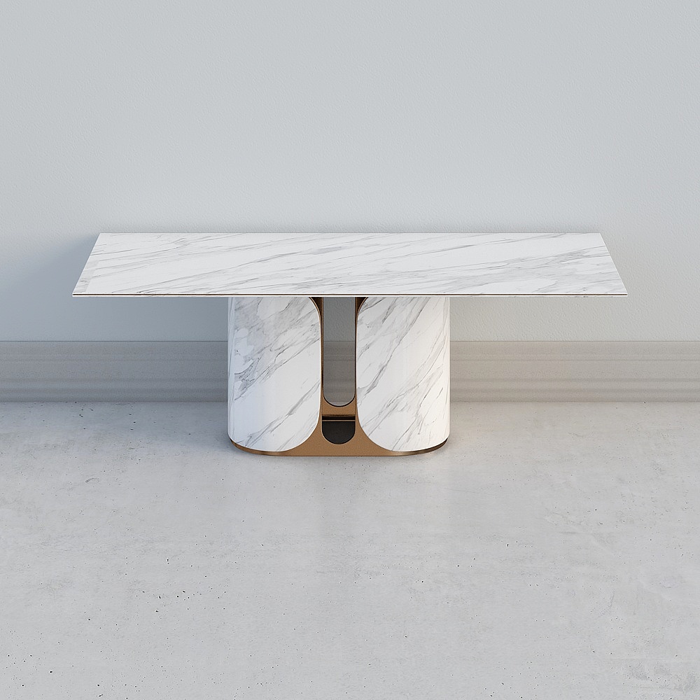 Marble Art Dining Table 3D model