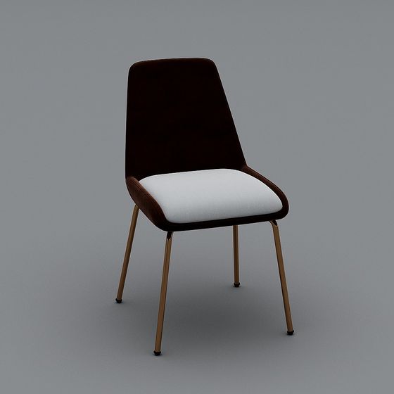 Elegant Low-Poly Chair 3D model