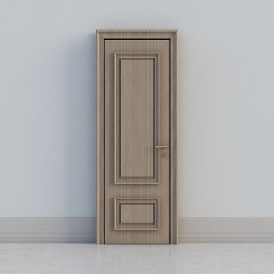 Elegant Low-Polygon Door 3D model for Creative Designs