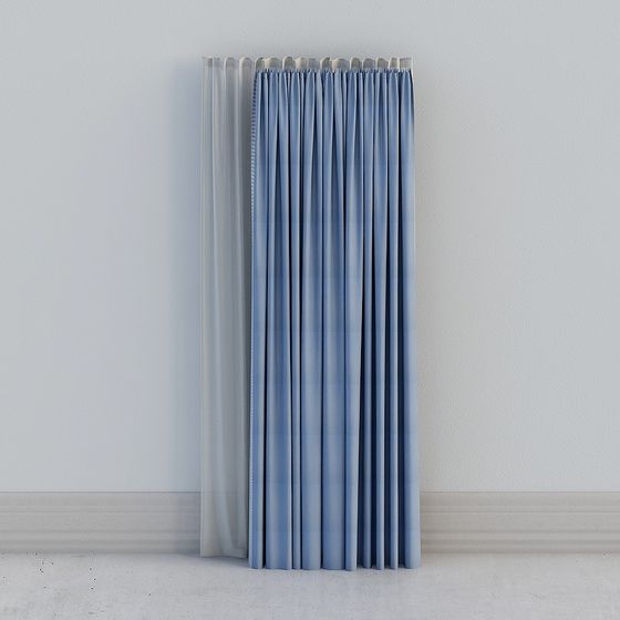 Dream Blue Curtain 3D model