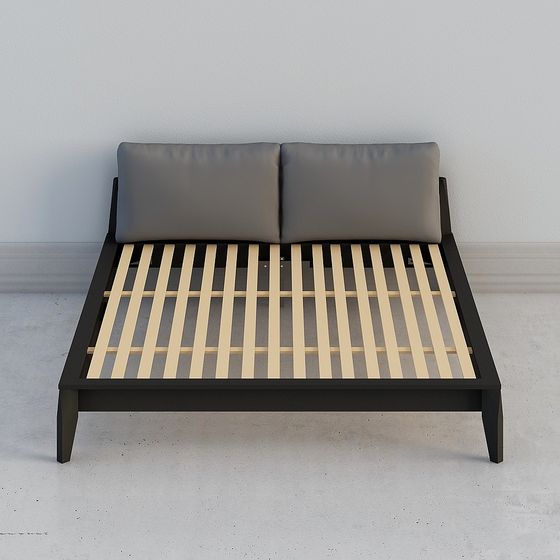 Modern Minimalist Bed Frame 3D model