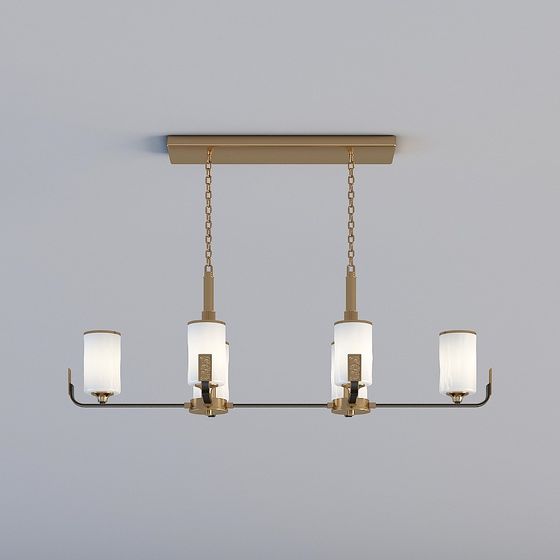 Linear Chandelier 3D Model