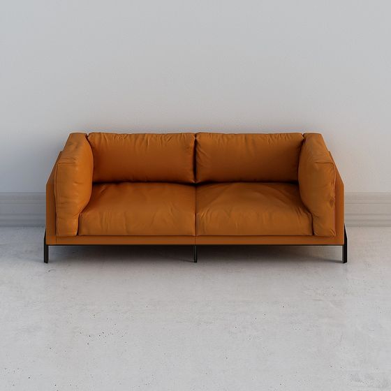 Urban Comfort Low-Poly Sofa 3D model