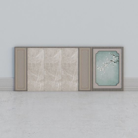 Cherry Blossom Panel 3D Model for Creative Spaces