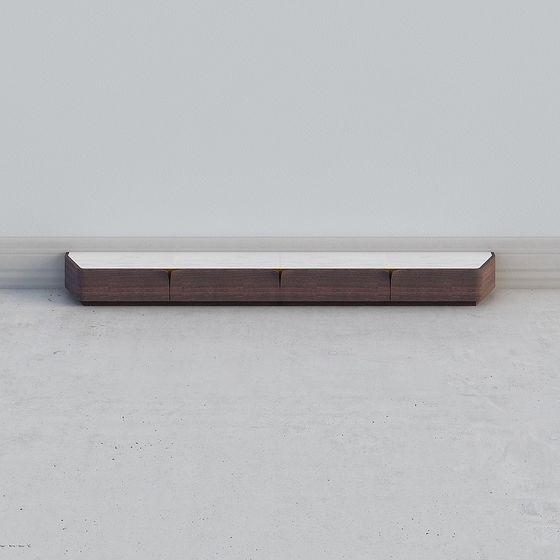 Stylish Floating TV Cabinet 3D model for Contemporary Homes