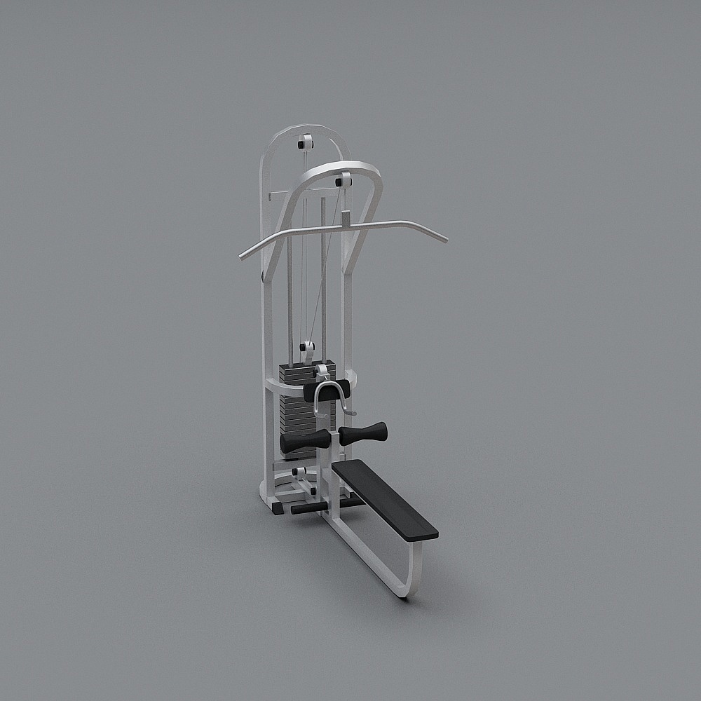 Modern Minimalist Fitness Equipment 3D model