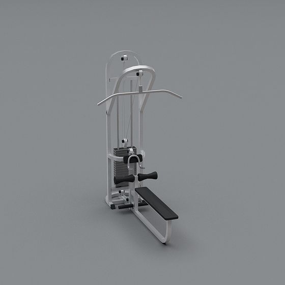 Modern Minimalist Fitness Equipment 3D model