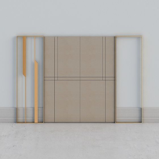 Minimalist Wall Panel 3D model for Creative Spaces