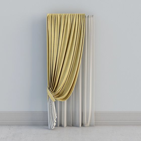 Elegant Storytelling Curtain 3D model