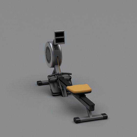 Aesthetic Rowing Machine Modern Minimalist Rowing Machine 3D model