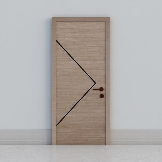 Elegant Minimalist Door 3D model