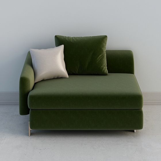 Urban Green Sofa 3D model for Modern Interiors