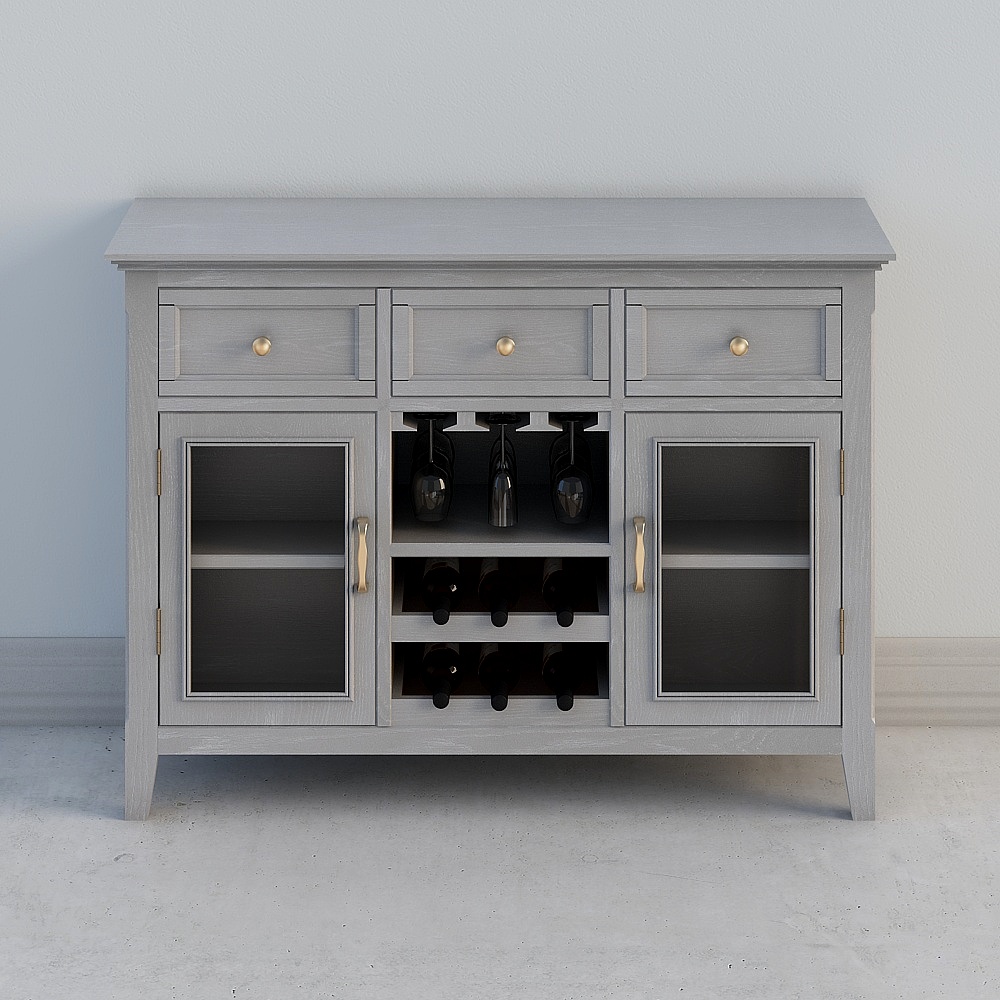 회색 사이드보드