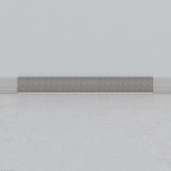 Low-Poly Concrete Skirting Board 3D model