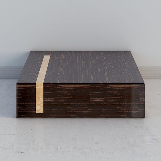 Elegant Wooden Box 3D model for Designers