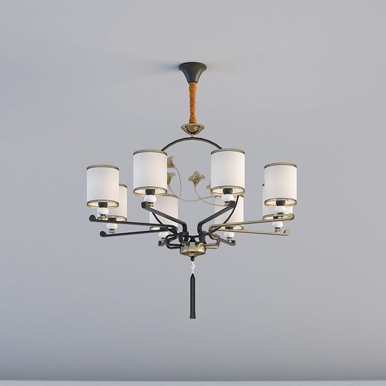 Charming Chinese Pendant Lamp 3D model