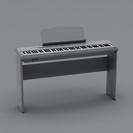 Modern Minimalist Electronic Piano 3D model