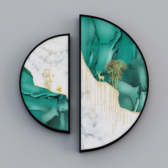 Natural Mirror 3D model - Serene Art for Modern Creations