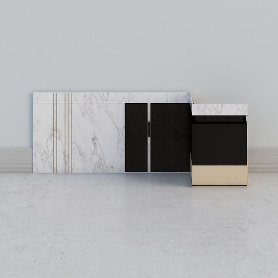 Urban Minimalist TV Stand 3D model