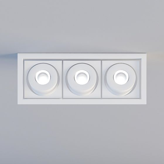 Contemporary Low-Poly Ceiling Lamp 3D model