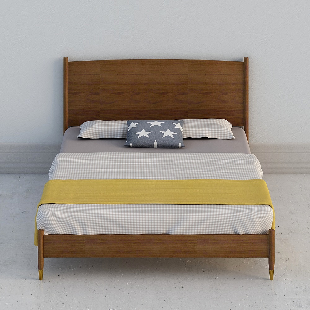 Giường gỗ rắn 2160