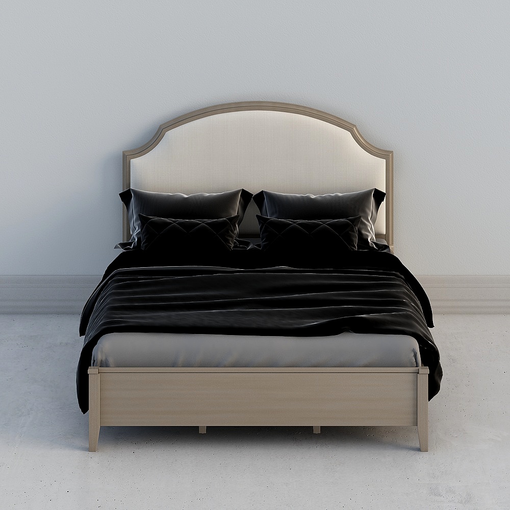 Uefa Art Savannah/American Light Luxury Postmodern 1.8m wooden master bedroom doubles from 249E-86