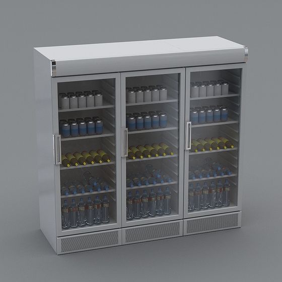 Black Freezer 3D Model