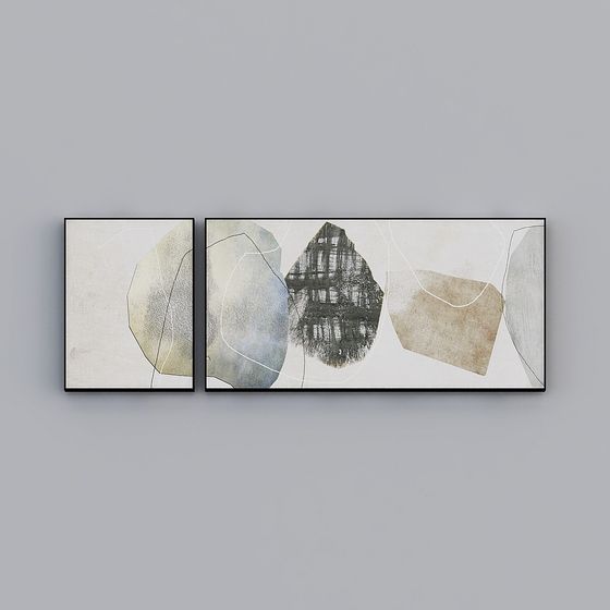 Abstract Geometric 3D Model Art Design