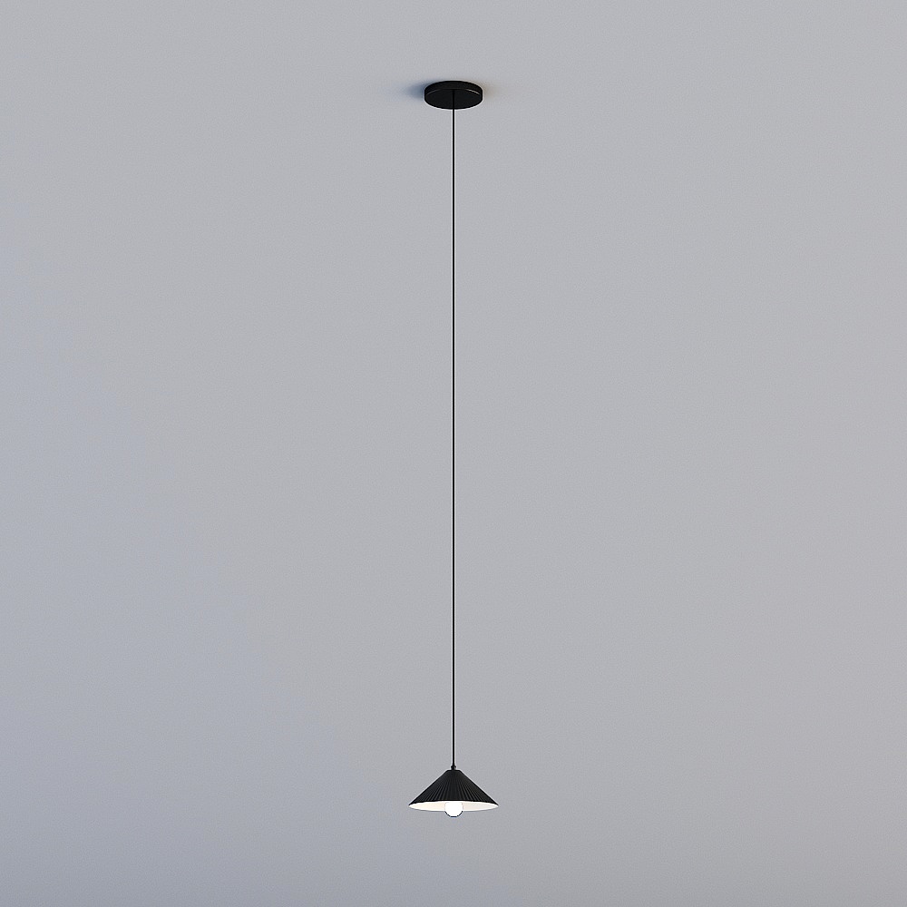 3D lights are all XLG - Nordic Modern Guest Restaurant Bedroom Single Head Chandelier - N621 - Small - Black