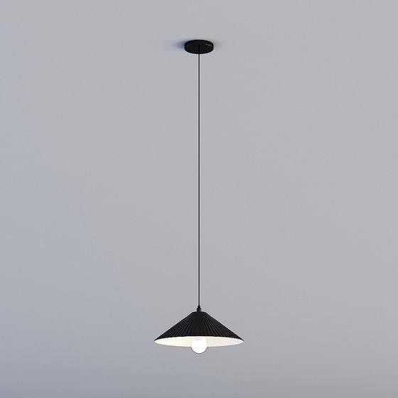 Elegant Cone Pendant Light 3D model