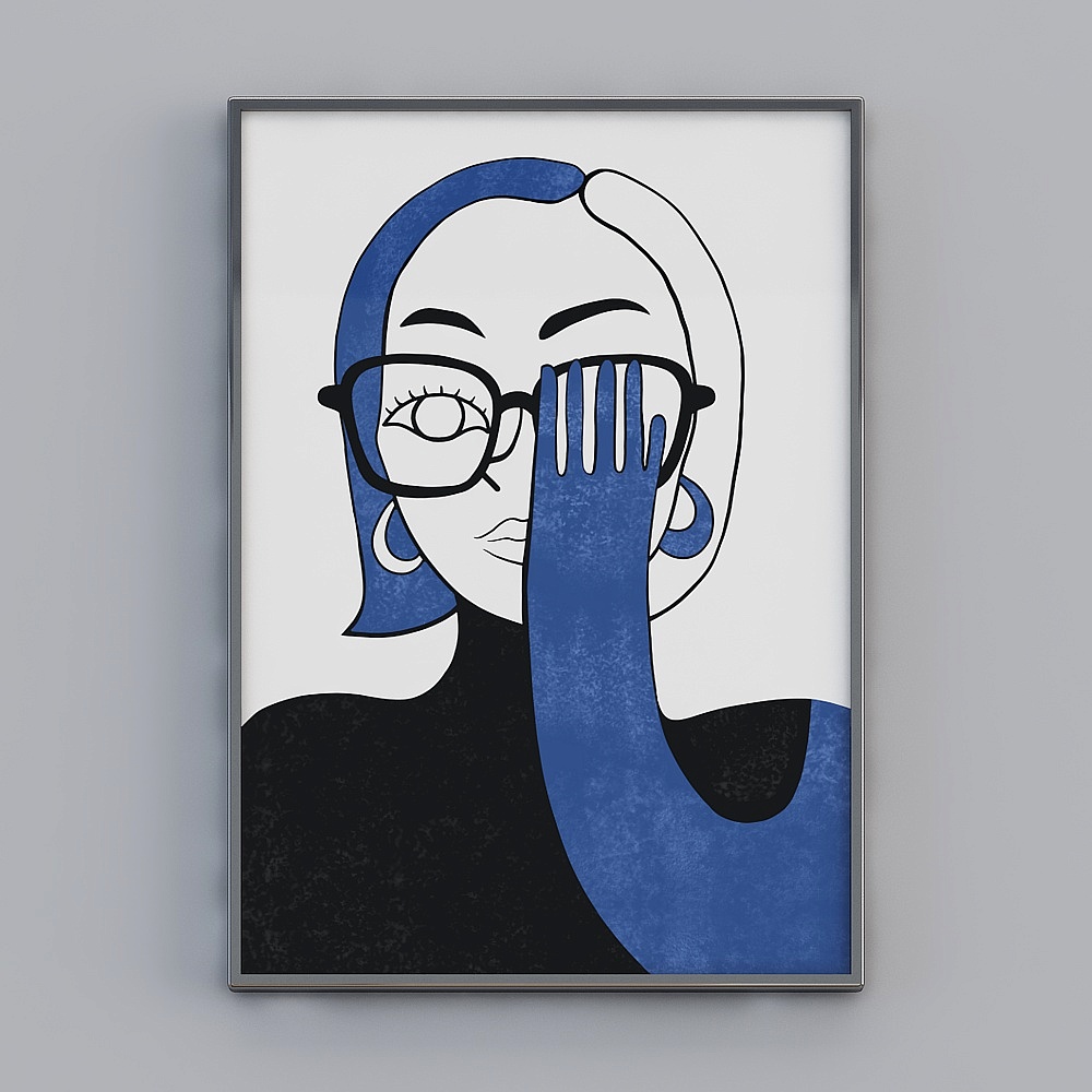 Bức Tranh Vinh Quang - L-Đơn Giản Hiện Đại-26718 Nhân Vật Trang