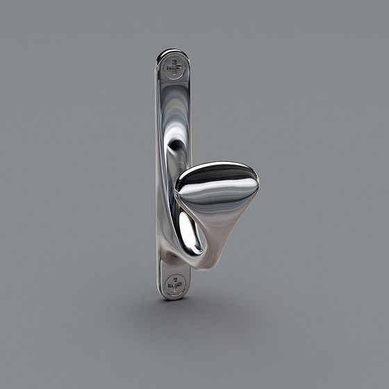 Sleek Metal Hook 3D model for Modern Design