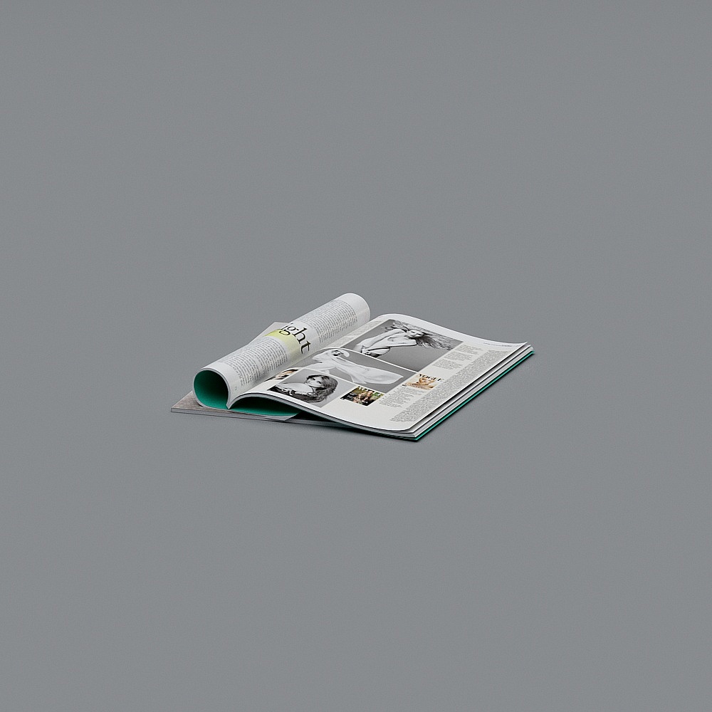 Elegant Magazine 3D Model for Various Applications
