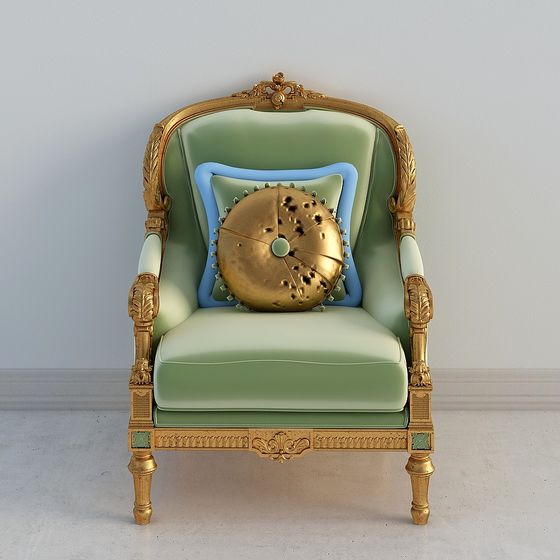 Royal Green Gem Chair 3D Model